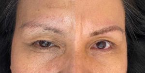 Eyebrow Feathering Before and After