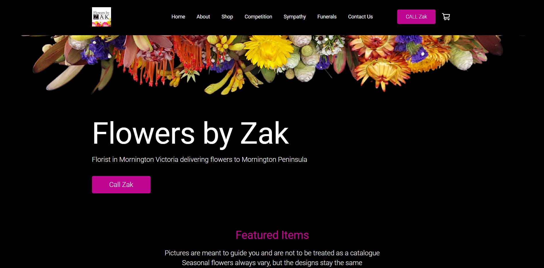 flowers by zak flower shop mt. eliza